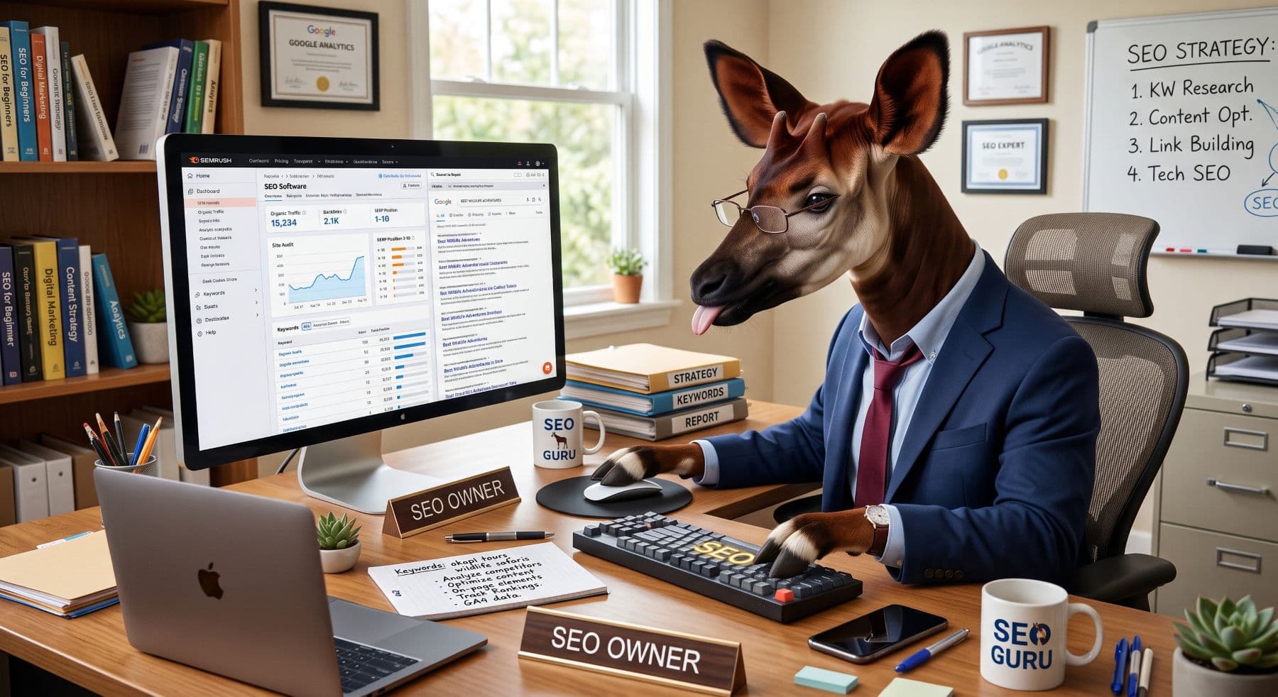 Weekly AISEO report from Okapi and co