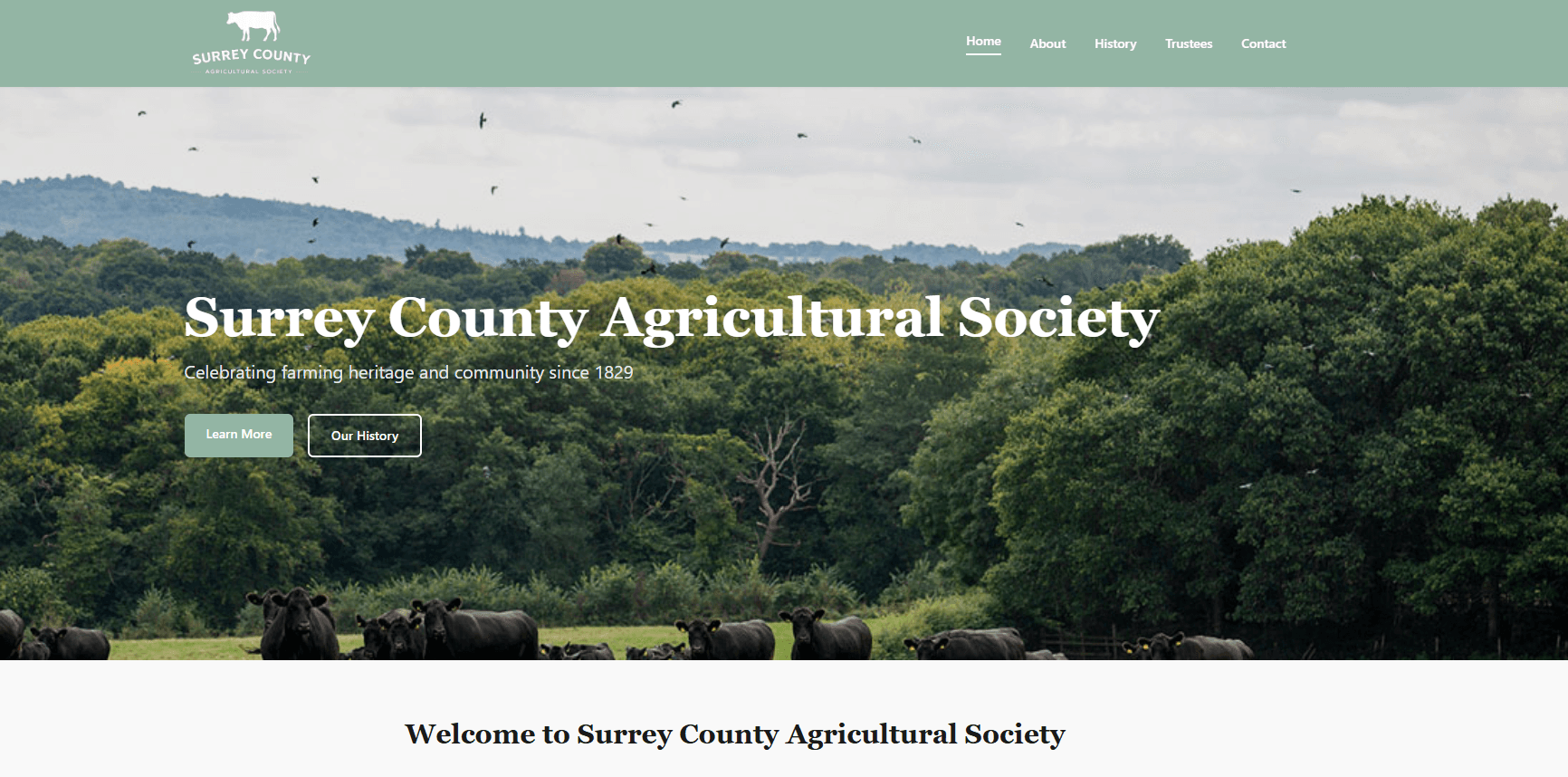 Surrey County Agricultural Society: A Beautiful New Website That Just Works