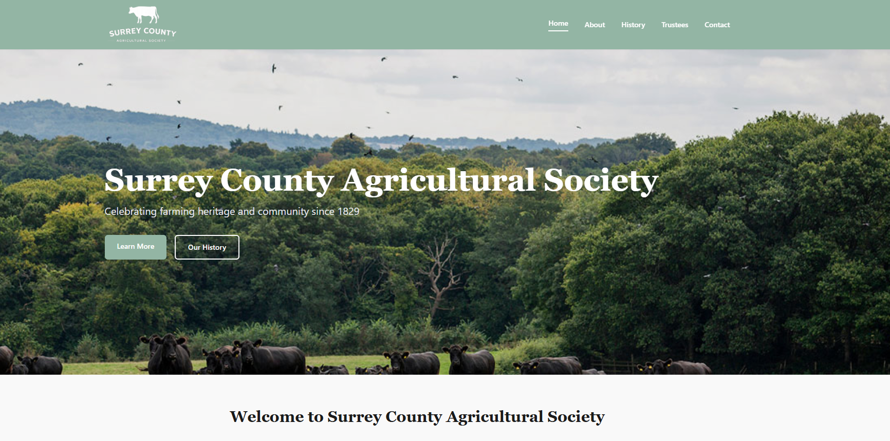 Surrey County Agricultural Society: A Beautiful New Website That Just Works